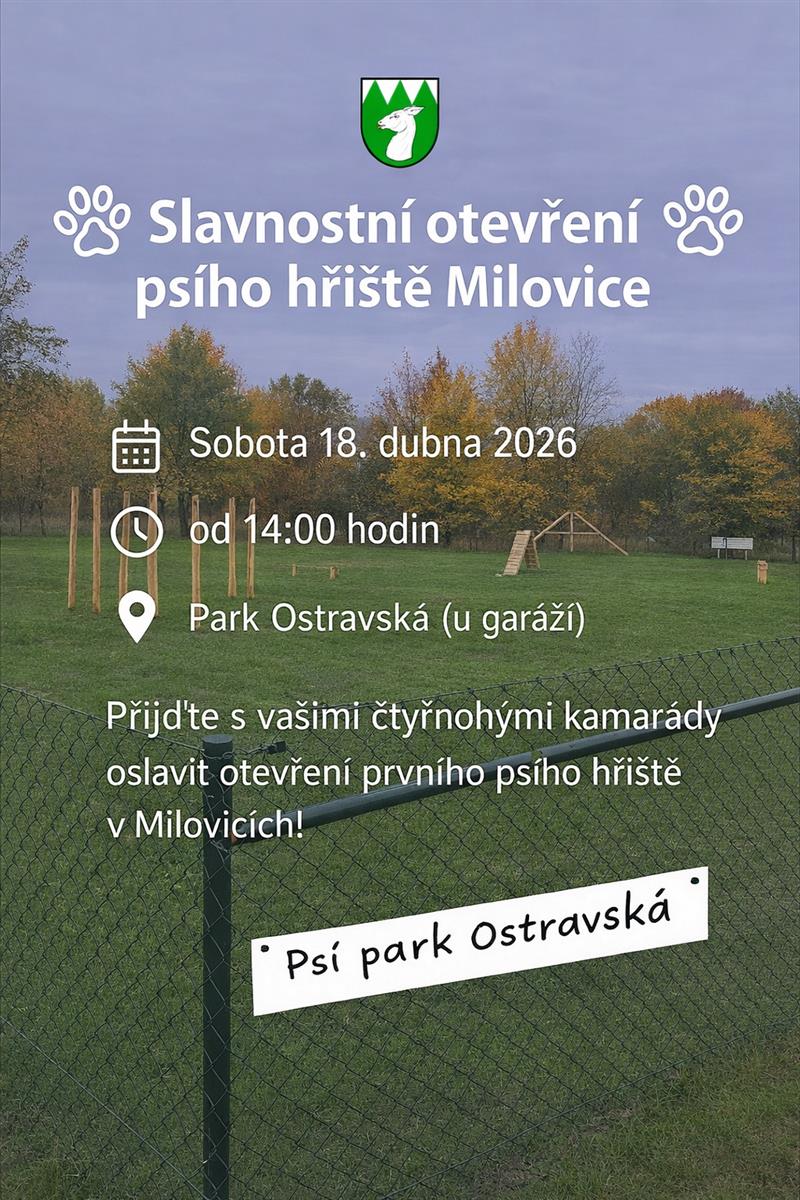 Slavnostní otevření prvního psího hřiště