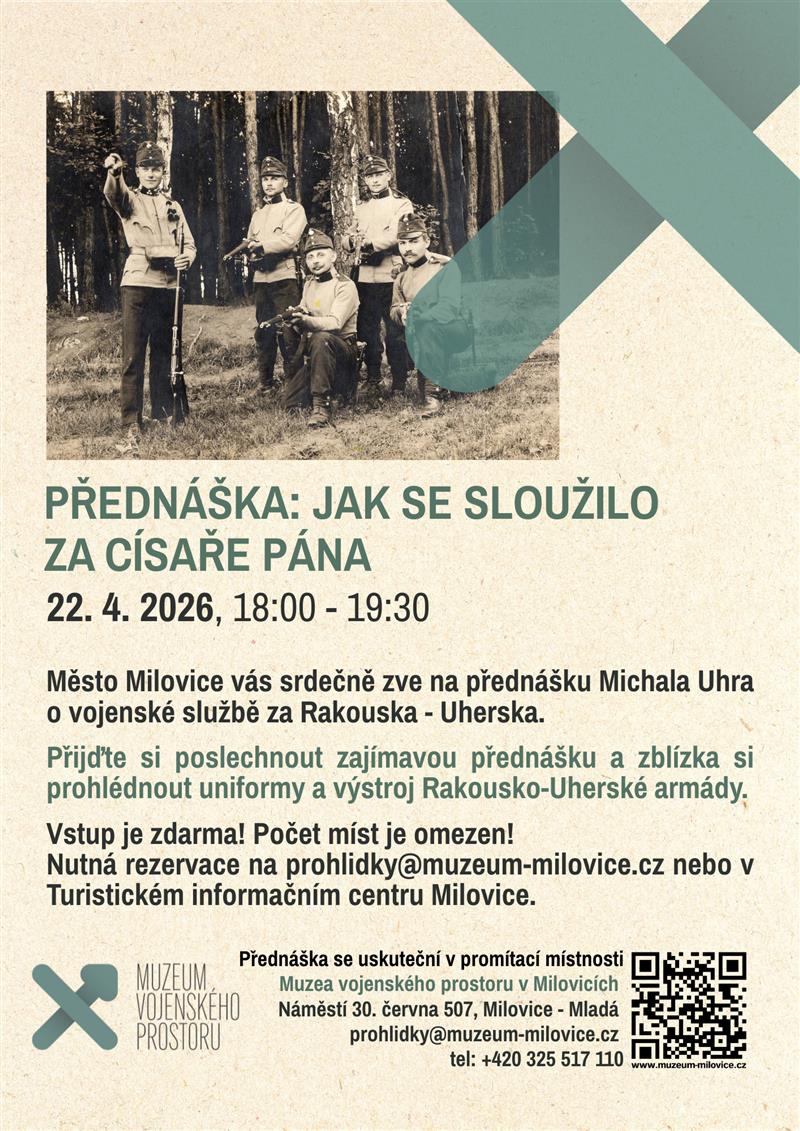 Přednáška: Jak se sloužilo za císaře pána – Muzeum Milovice