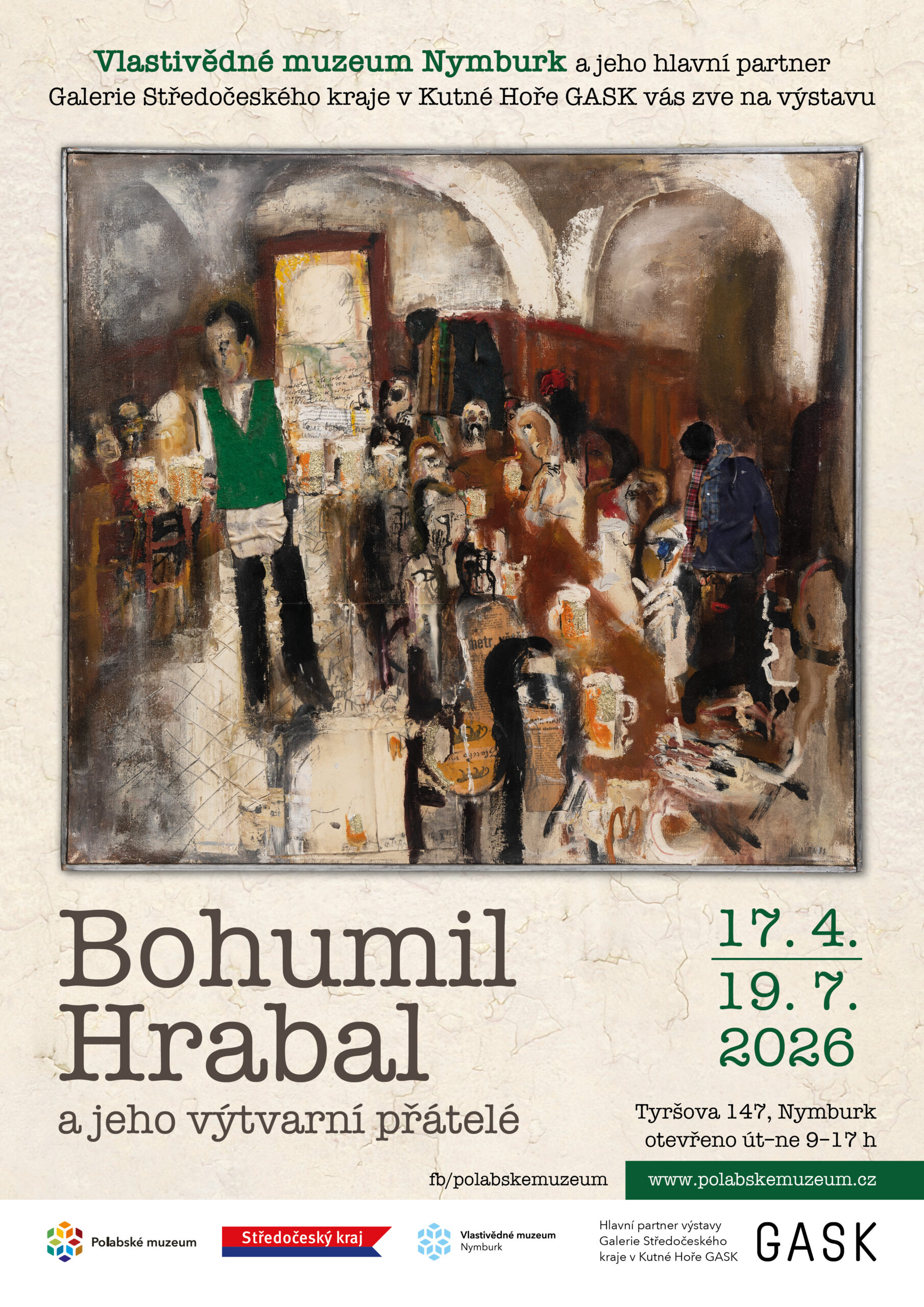 Bohumil Hrabal a jeho výtvarní přátelé — Vlastivědné muzeum Nymburk