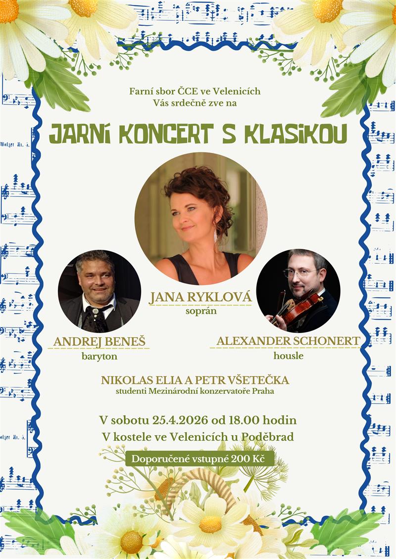 Jarní koncert s klasikou — Velenice u Poděbrad