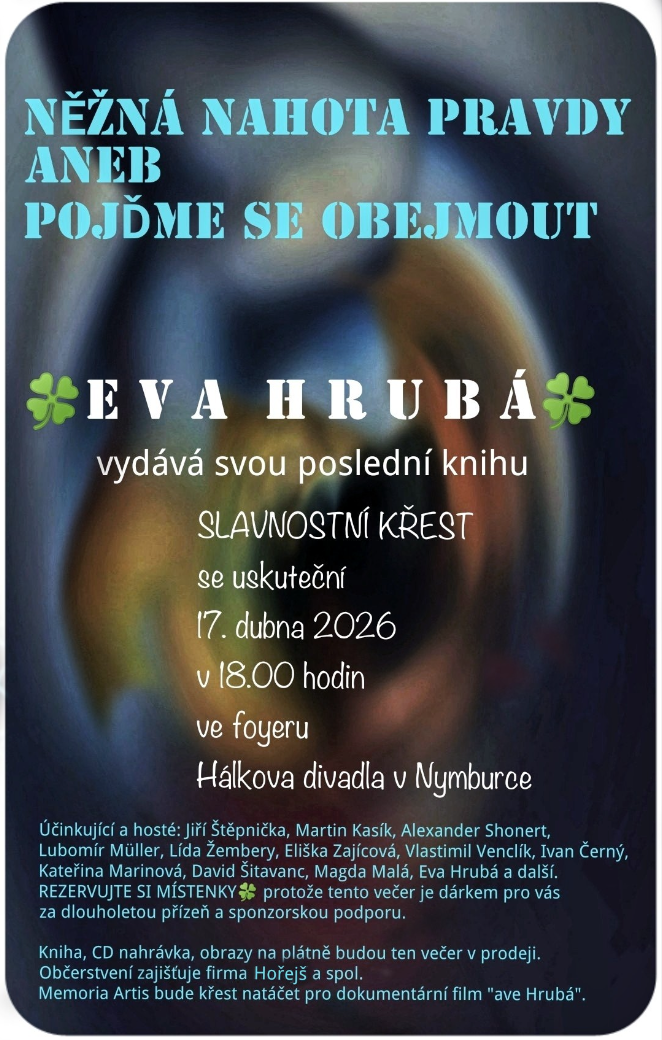 Něžná nahota pravdy — křest knihy Evy Hrubé