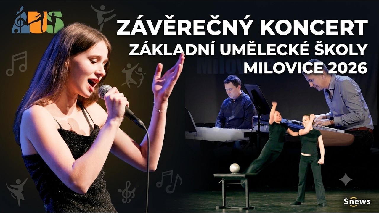 Závěrečný koncert ZUŠ Milovice 2026 – Kompletní záznam